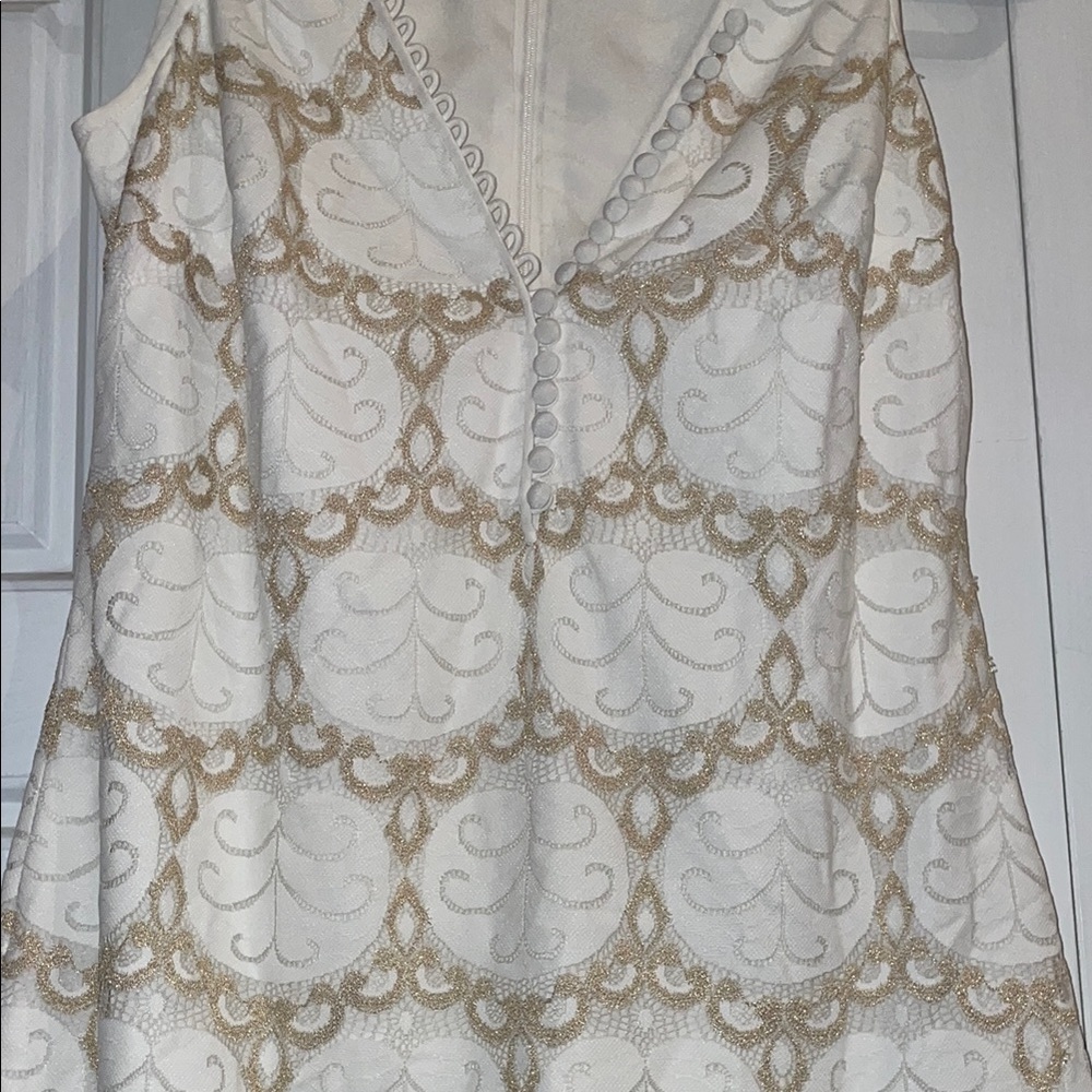 Lilly Pulitzer White Dress with Pink Tag - Picture 5 of 10